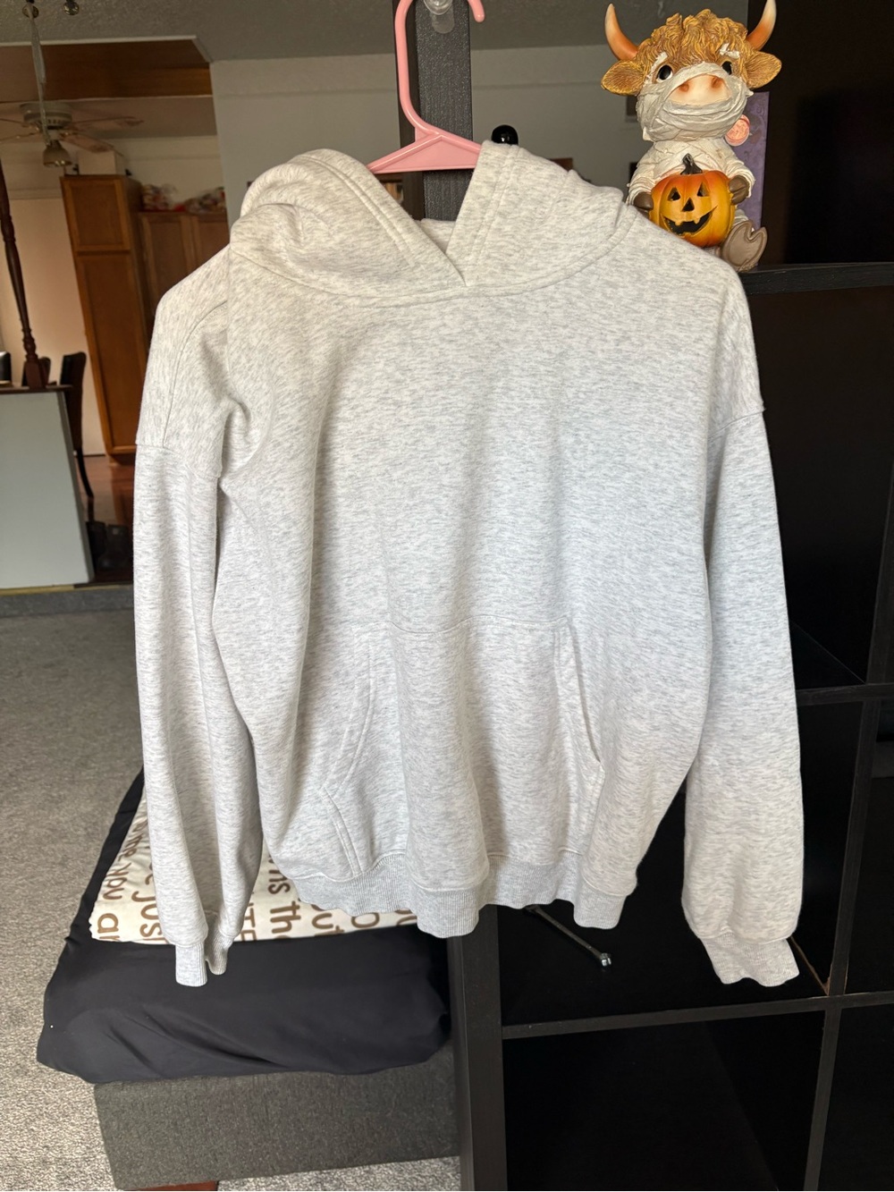Fabletics Light Heather Gray Pullover Hoodie